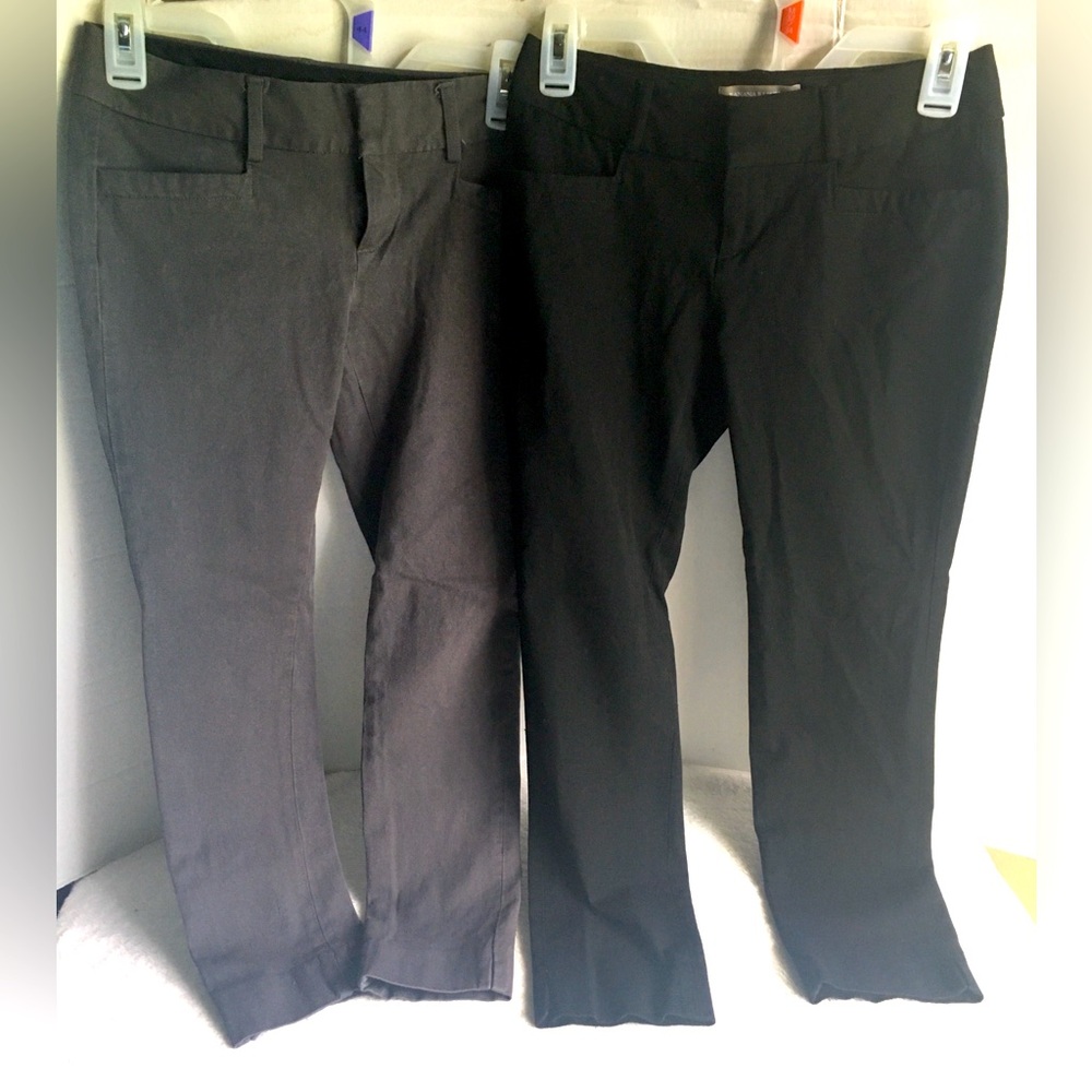 Banana Republic Jackson Fit Ankle length Dress Pants Black and Gray - Size 0